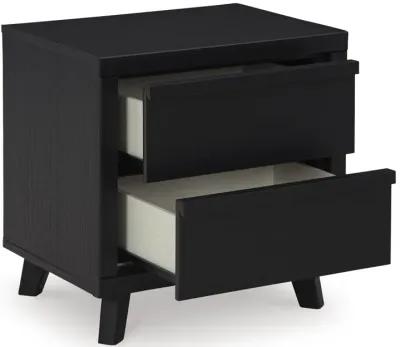 Danziar Black Nightstand