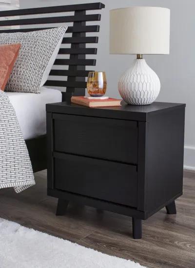 Danziar Black Nightstand