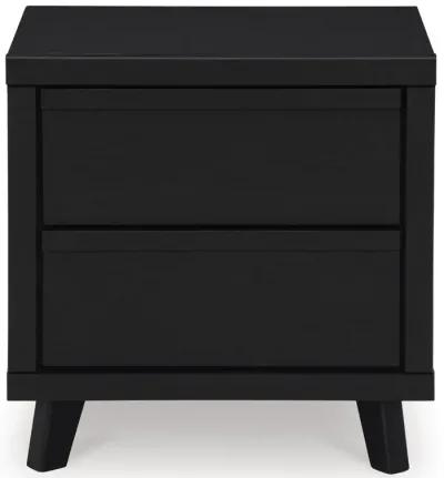 Danziar Black Nightstand