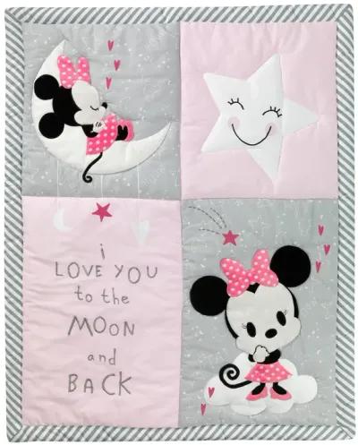 Disney Baby Minnie Mouse Pink 4-Piece Nursery Crib Bedding Set by Lambs & Ivy