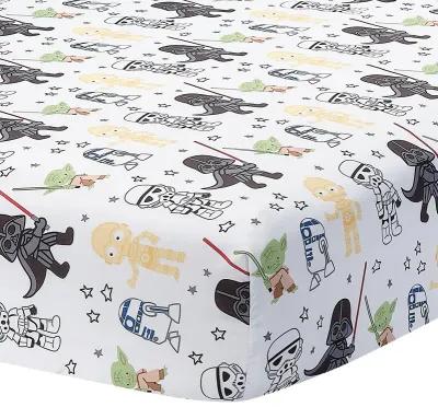 Lambs & Ivy Star Wars Classic 3-Piece Baby Crib Bedding Set - Yoda/Darth Vader