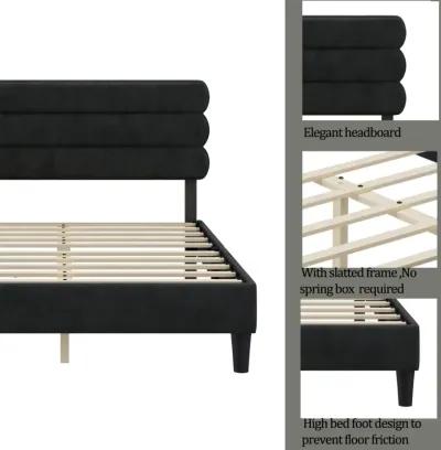 Sturdy Queen Platform Bed, No Box Spring Required