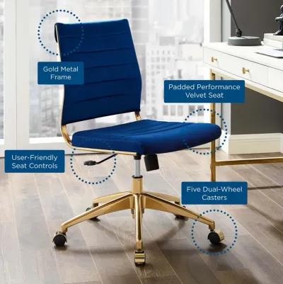 Modway Furniture - Jive Armless Mid Back Performance Velvet Office Chair