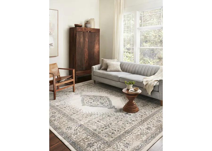 Teagan TEA02 Oatmeal/Ivory 3'4" x 5'7" Rug