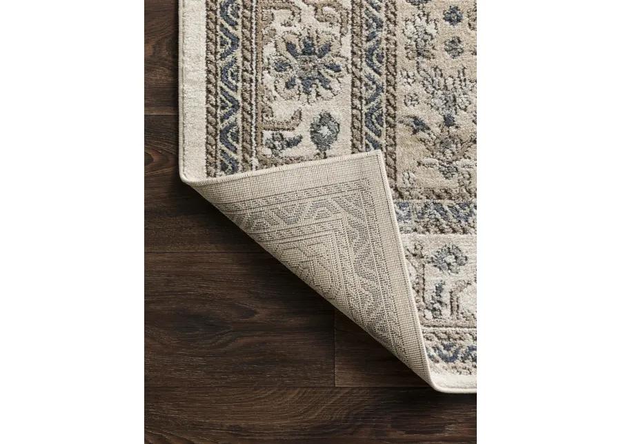 Teagan TEA02 Oatmeal/Ivory 3'4" x 5'7" Rug