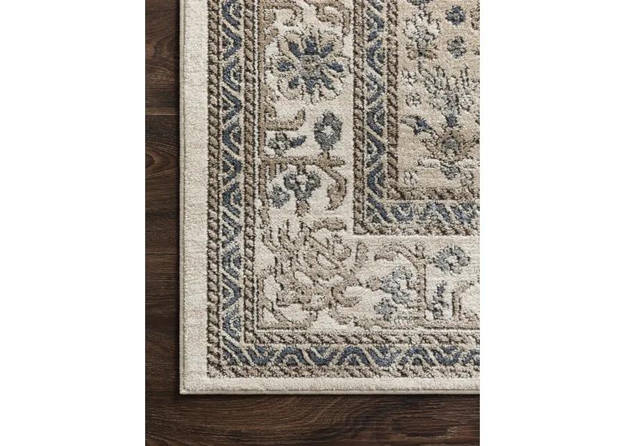 Teagan TEA02 Oatmeal/Ivory 3'4" x 5'7" Rug