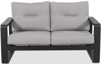 Dakota 59" Tufted Loveseat in Gray