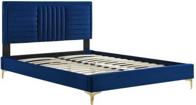 Modway - Sofia Channel Tufted Performance Velvet Queen Platform Bed