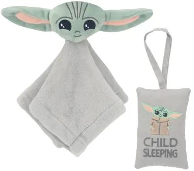 Lambs & Ivy Star Wars The Child/Baby Yoda Security Blanket/Door Pillow Gift Set