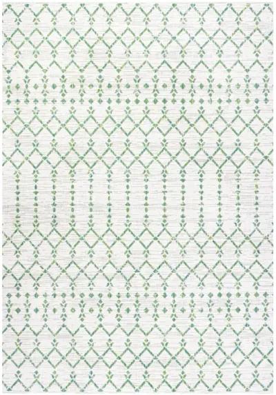 Ourika Moroccan Geometric Textured Weave Indoor/Outdoor Runner Rug