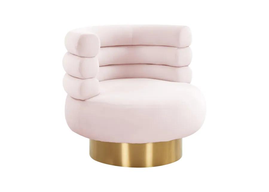 Naomi Velvet Swivel Chair