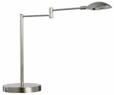 HomeRoots Minimalist Silver Metal Swing Arm Desk Lamp