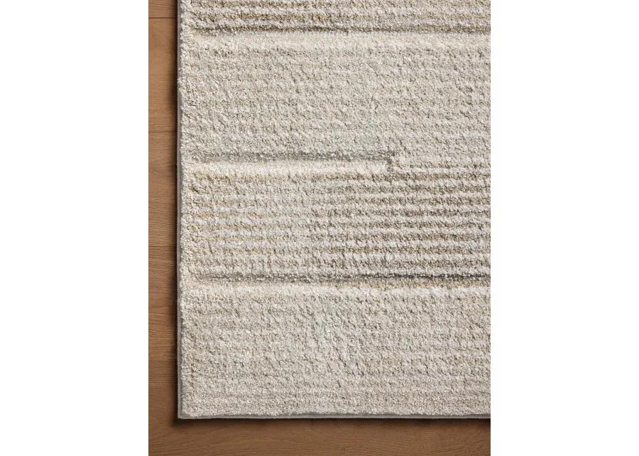 Silas SLA-02 Fog / Natural 2''7" x 8''0" Rug by