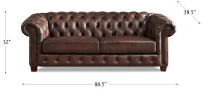 Versailles Top Grain Leather Sofa