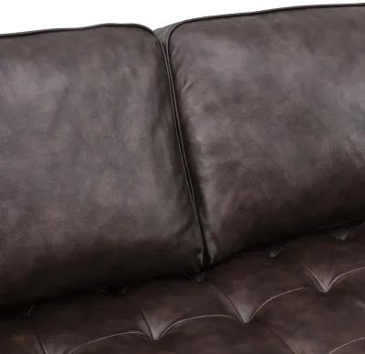 Valour 98" Leather Sectional Sofa