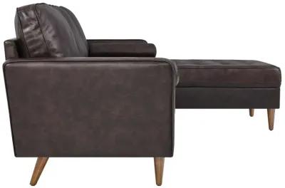 Valour 98" Leather Sectional Sofa