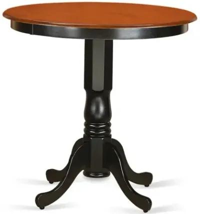 East West Furniture Jackson  Counter  Height  Table  in  black  and  Cherry  Finish