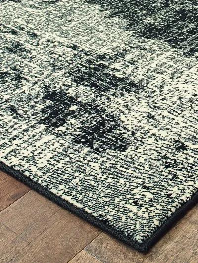 Luna 7'10" x 10'10" Black Rug