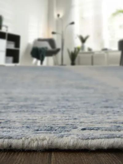 Brighton 69CHF 5'6" x 8'6" Ivory/Blue/Silver Rug