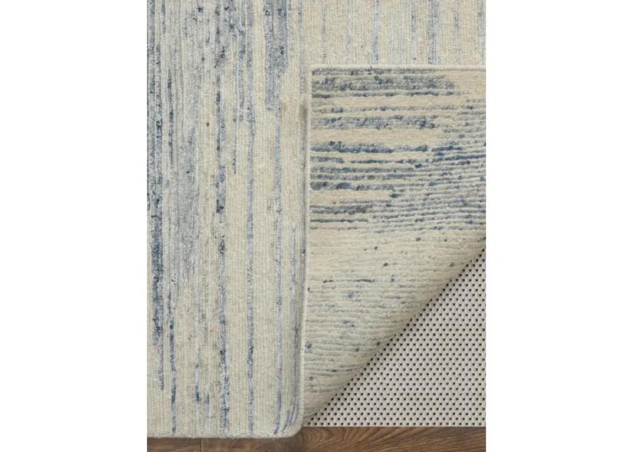 Brighton 69CHF 5'6" x 8'6" Ivory/Blue/Silver Rug