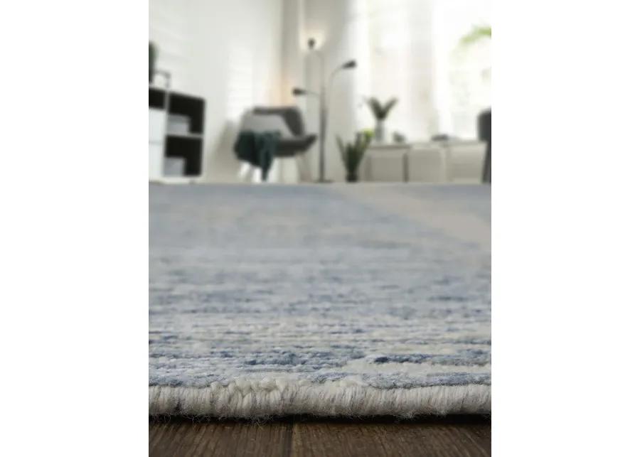 Brighton 69CHF 5'6" x 8'6" Ivory/Blue/Silver Rug