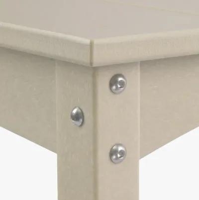 WestinTrends 55" Outdoor Patio HDPE Adirondack 2-Tier Shelf Console Table