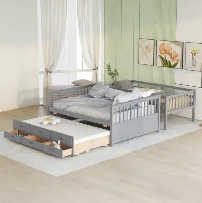 Merax Separable Bunk Bed with Storage Drawers