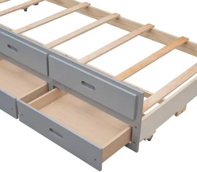 Merax Separable Bunk Bed with Storage Drawers