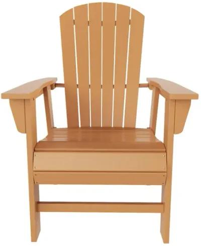 WestinTrends Outdoor Patio Shell-back Adirondack Dining Chair