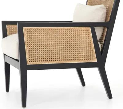 Antonia Cane Arm Chair in Ebony