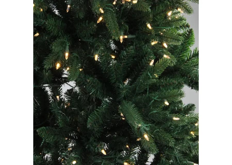 9' Pre-Lit Instant Connect Noble Fir Artificial Christmas Tree - Multicolor LED Lights