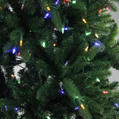 9' Pre-Lit Instant Connect Noble Fir Artificial Christmas Tree - Multicolor LED Lights