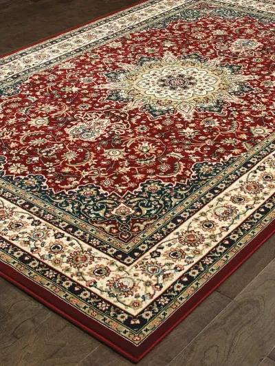 Kashan 9'10" x 12'10" Red Rug