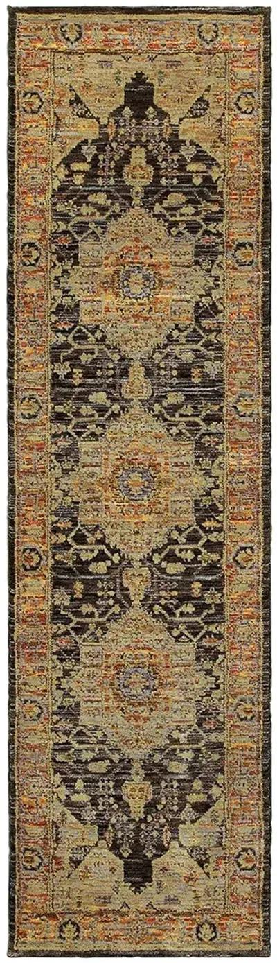 Andorra 6'7" x 9'6" Gold Rug