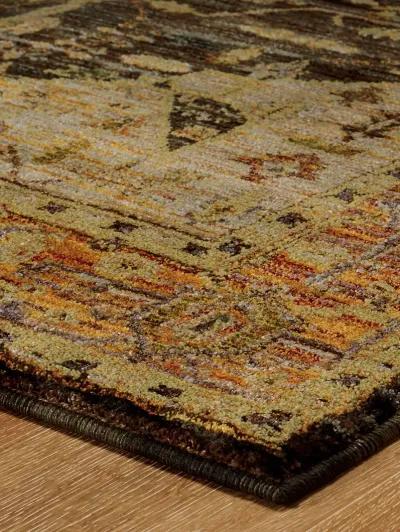 Andorra 6'7" x 9'6" Gold Rug