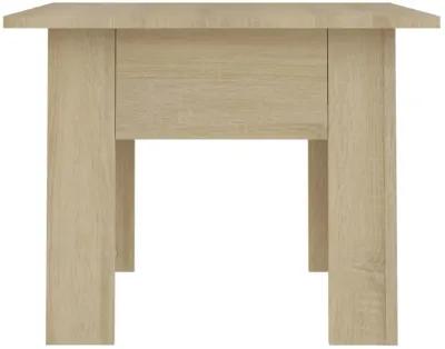 vidaXL Coffee Table Sonoma Oak 21.7"x21.7"x16.5" Chipboard