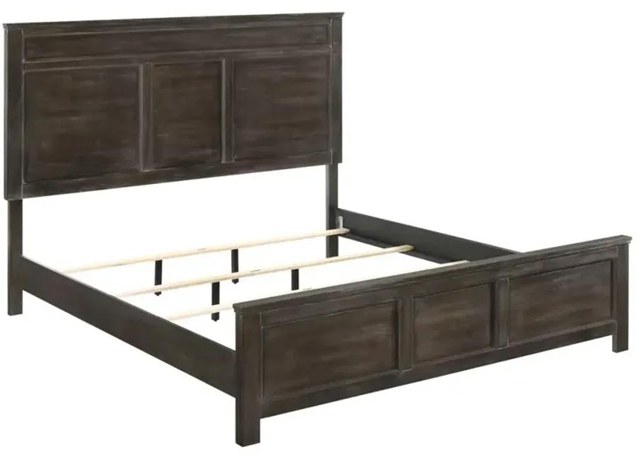 New Classic Furniture Furniture Andover Traditional King Wood Bed In Nutmeg