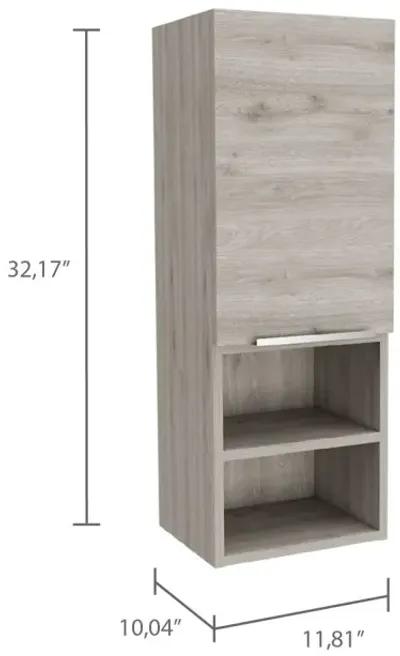 Beardsley 2-Shelf Bathroom Cabinet Light Grey