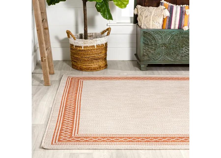 Lucia Classic Diamond Border Indoor/Outdoor Area Rug