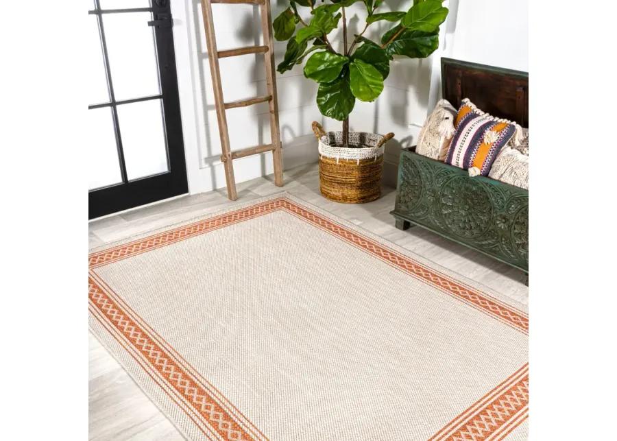 Lucia Classic Diamond Border Indoor/Outdoor Area Rug