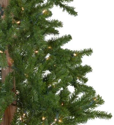 Set of 3 Pre-Lit Slim Alpine Artificial Christmas Trees 6' - Clear Lights