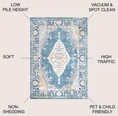 Zelda Bohemian Cottage Medallion Area Rug