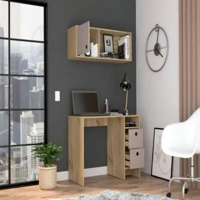 Office Set Budest, Office, Light Oak / Taupe