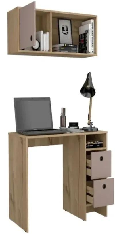 Office Set Budest, Office, Light Oak / Taupe