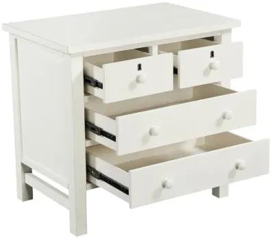 Comfort Pointe Greenwich 4-drawer Storage Nightstand - Antique White