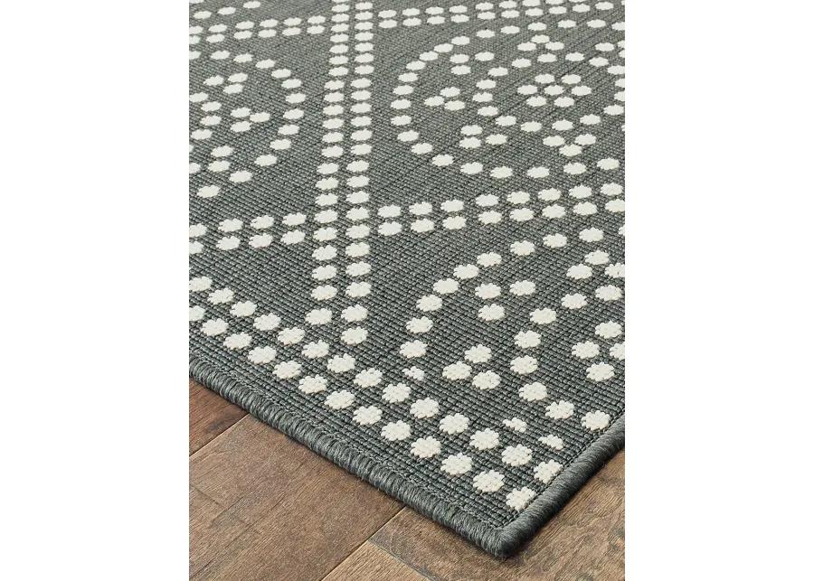 Marina 1'9" x 3'9" Grey Rug