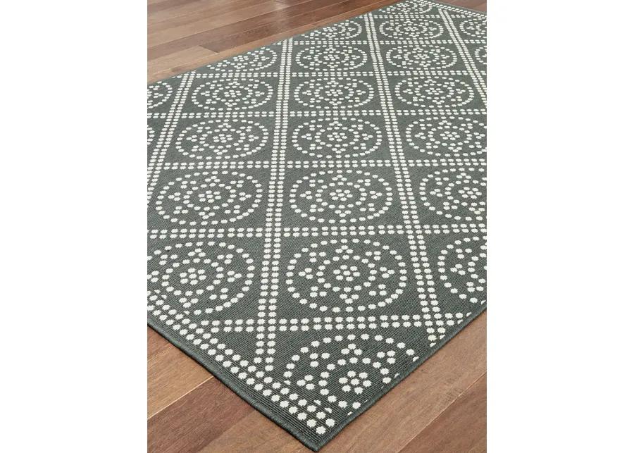 Marina 1'9" x 3'9" Grey Rug