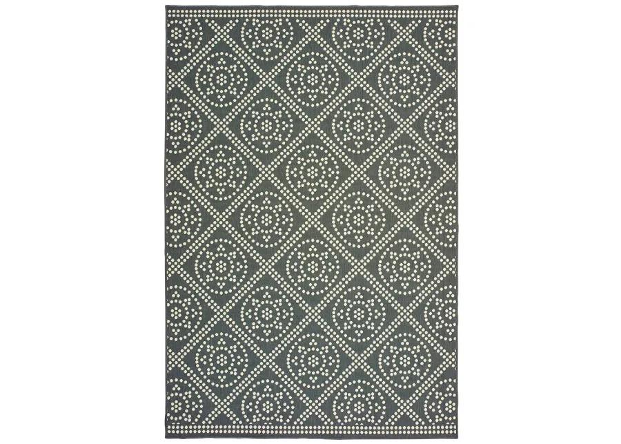 Marina 1'9" x 3'9" Grey Rug