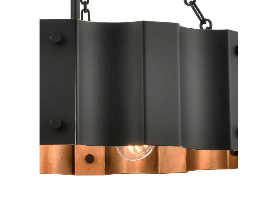 Clausten 21'' Wide 4-Light Black Chandelier