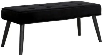 WestinTrends Velvet Tufted Bedroom Bench for Living Room & Entryway